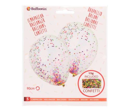 Õhupallid BALLOONIA Confetti 5tk