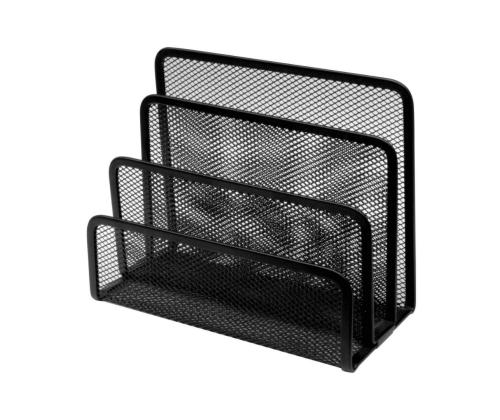 Paberihoidja 3-osaline metallist must FOROFIS