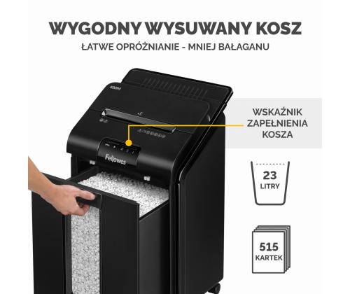 Paberipurustaja FELLOWES AutoMax 450C 450 lehte P4 68L