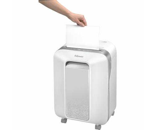 Paberipurustaja FELLOWES LX201 Micro-Cut 12 lehte valge korpus (mikro tükid)