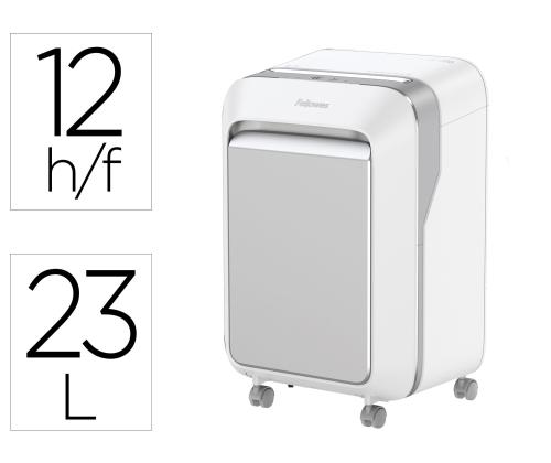 Paberipurustaja FELLOWES LX211 15 lehte valge korpus (mikro tükid)