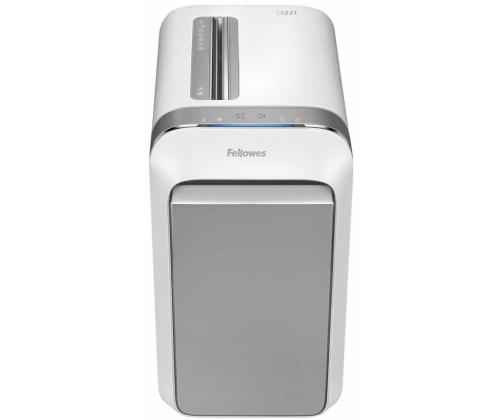 Paberipurustaja FELLOWES LX221 20 lehte valge korpus (mikro tükid)
