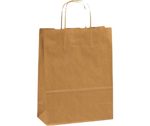 Paberkott paberpaelsangaga 320x140x420 mm, 100 gsm, pruunist jõupaberist