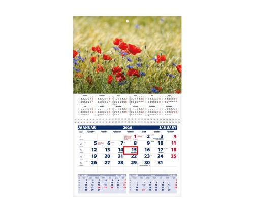 Seinakalender UNO, avatud mõõt 297x425mm (PILT nr. 2) 00320/40204