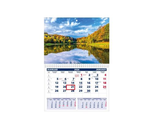 Seinakalender UNO, avatud mõõt 297x425mm (PILT nr. 4) 00320/40206