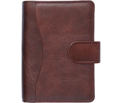 Time-Master kalender Compact A6 NÄDAL, täisnahk (TUMEPRUUN) 00612/40178