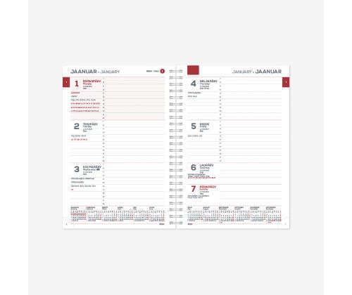 Kalendrisisu Minister SpirEx Nädal H 18 kuud 2912739000