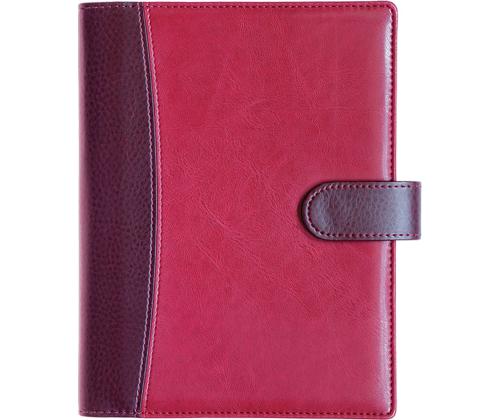 Raamatkalender Boss A5, NÄDAL vertikaal, spiraalköide, LUX kaaned (TUMEPUNANE) 00043/40071