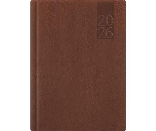 Raamatkalender NÄDAL A5, horisontaal, kõvaköide, (PRUUN) 00030/40045