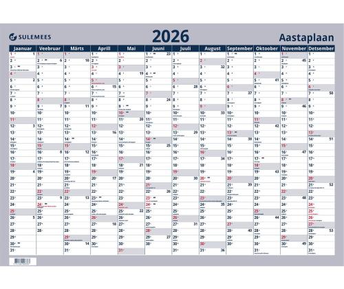 Seinakalender AASTAPLAAN 70x50cm 00336