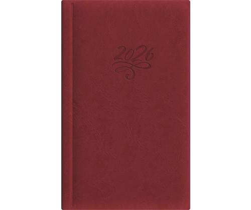 Raamatkalender PÄEV B6, kõvaköide, FASHION kaaned (TUMEPUNANE) 00260/40361