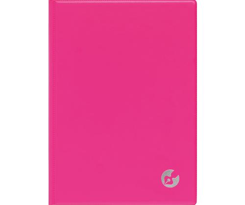 Raamatkalender Boss A5, NÄDAL vertikaal, spiraalköide, plastkaaned (ROOSA) 00039/40340