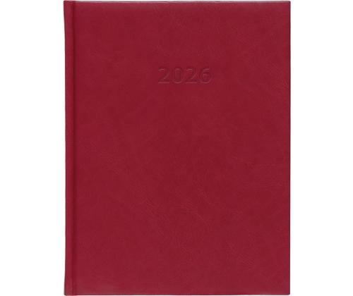 Raamatkalender NÄDAL A4 vertikaal, kõvaköide (TUMEPUNANE) 00065/40353