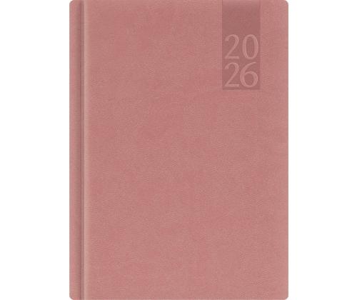 Raamatkalender NÄDAL A5, vertikaal, kõvaköide, (VANAROOSA) 00040/40389