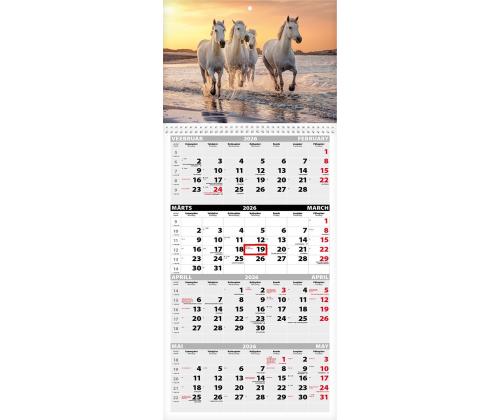 Seinakalender QUATTRO, avatud mõõt 297x760mm (PILT nr. 12) 00322/40717