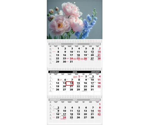 Seinakalender TRIO EXTRA, avatud mõõt 297x640mm (PILT nr. 6) 00319/40510