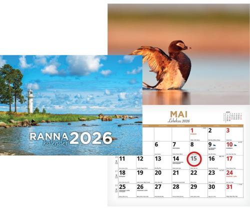 Seinakalender Rannakalender 297x420mm, klamberköide 00326