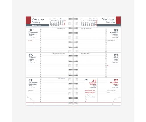 Kalendrisisu Midimärmik Spirex Nädal H 2912735000