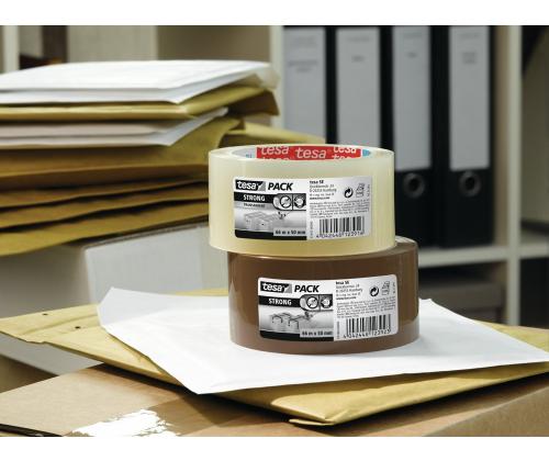 Pakketeip 50mm x 66m PP läbipaistev TESA Strong