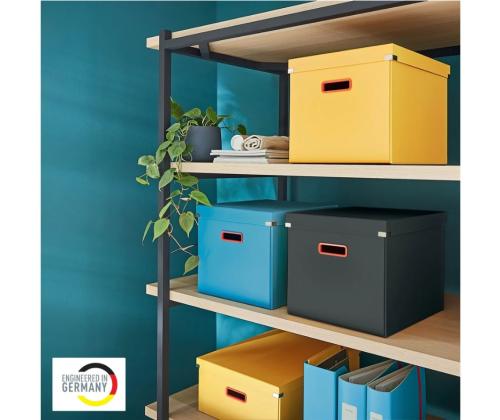Pappkast kaanega 320x310x360mm Leitz Cosy Click & Store kollane