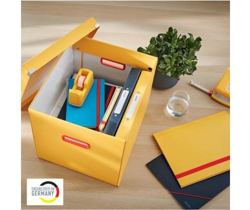 Pappkast kaanega 320x310x360mm Leitz Cosy Click & Store kollane