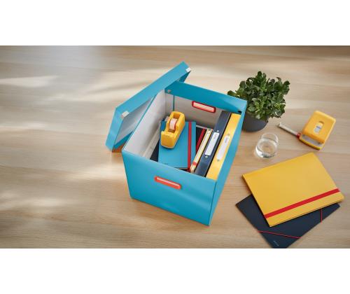 Pappkast kaanega 320x310x360mm Leitz Cosy Click & Store sinine