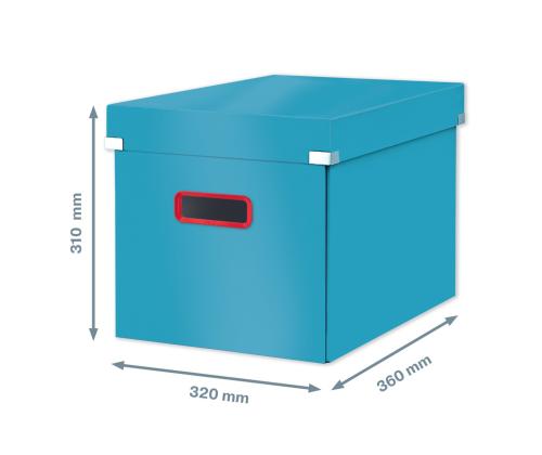 Pappkast kaanega 320x310x360mm Leitz Cosy Click & Store sinine
