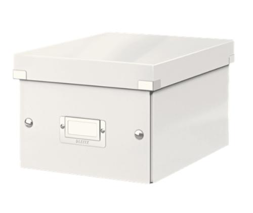 Pappkast kaanega LEITZ Click & Store (S) 220x160x282mm valge