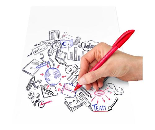 Pastapliiats korgiga STAEDTLER 4320 F0,7mm punane