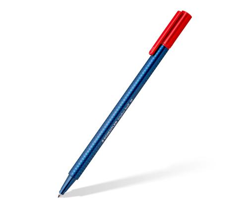 Pastapliiats korgiga STAEDTLER triplus® ball 437 M1,0mm 4 värvi komplekt