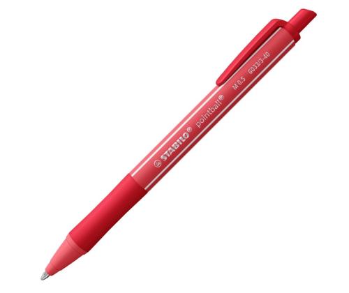 Pastapliiats STABILO Pointball Colorful 0,5mm punane