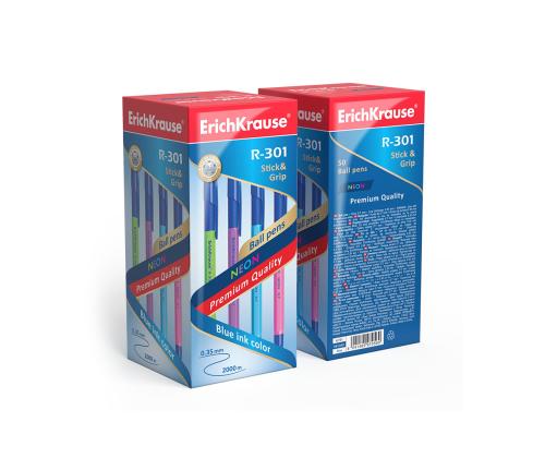 Pastapliiats korgiga ERICH KRAUSE R-301 Neon 0,7mm sinine