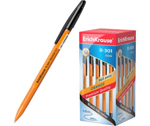 Pastapliiats korgiga ERICH KRAUSE R-301 Orange Stick 0,7mm must