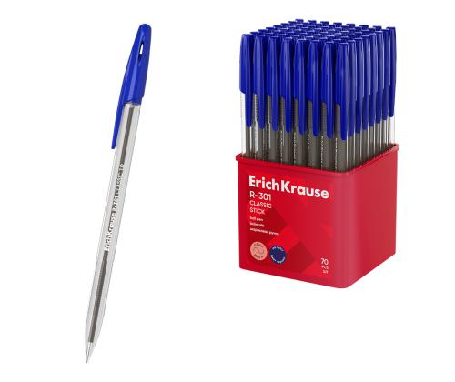 Pastapliiats korgiga ERICH KRAUSE R-301 Stick Classic 1mm tumesinine