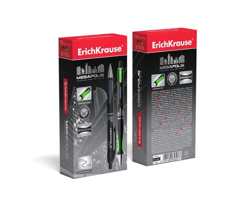 Pastapliiats mehaaniline ERICH KRAUSE Megapolis 0,5mm must