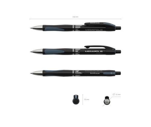 Pastapliiats mehaaniline ERICH KRAUSE Megapolis 0,5mm must