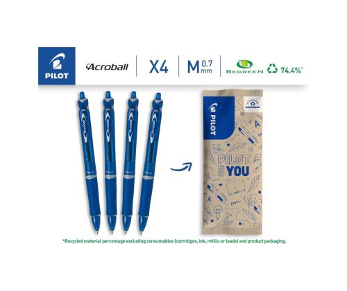 Pastapliiats mehaaniline PILOT BeGreen Acroball 0,7mm sinine