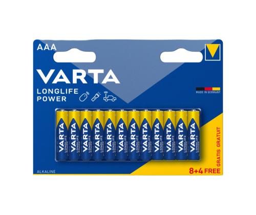 Patareid AAA VARTA LongLife Power 12tk