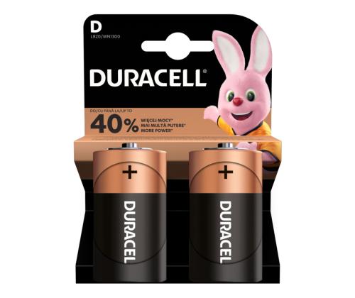 Patareid LR20D DURACELL 2tk