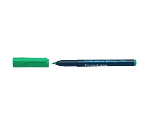 Permanentne marker SCHNEIDER Maxx 240 koonilise otsaga 1-2mm roheline