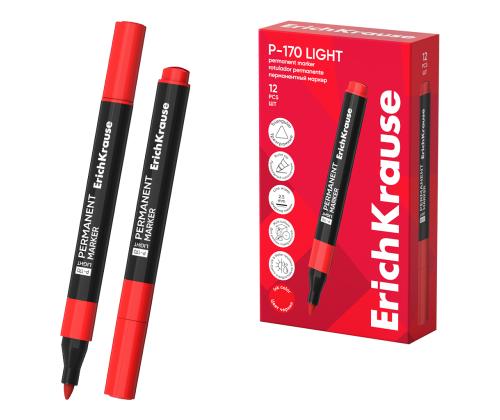 Permanentne marker ERICH KRAUSE P-170 Light 0.8-2.5mm koonilise otsaga punane