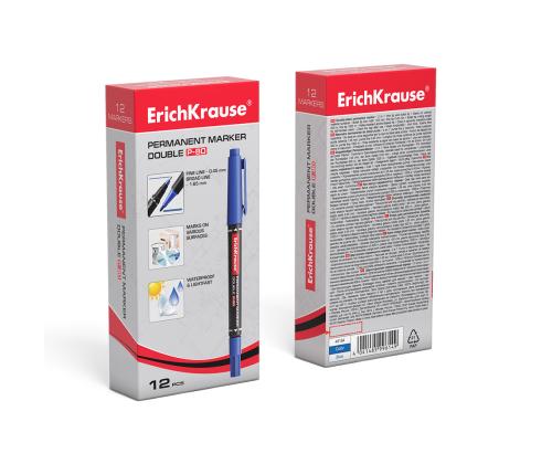 Permanentne marker ERICH KRAUSE P-80 kahe otsaga 0,52,0mm sinine