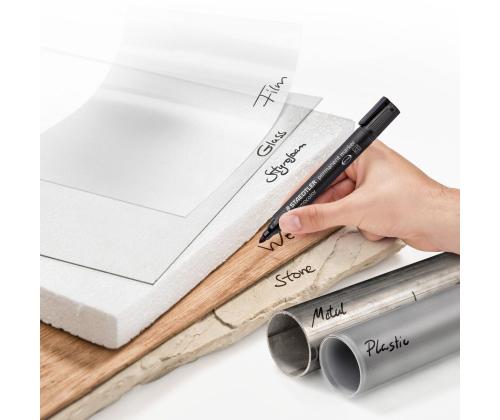 Permanentne marker koonilise otsaga STAEDTLER Lumocolor 352 8 värvi komplekt KUIVAB KIIRESTI