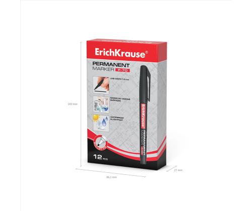 Permanentne marker OHP ERICH KRAUSE P-70 (M) 1mm koonilise otsaga must