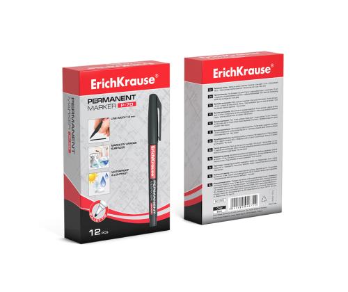 Permanentne marker OHP ERICH KRAUSE P-70 (M) 1mm koonilise otsaga must
