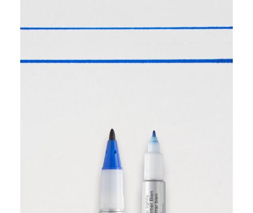 Permanentne marker SAKURA Identi-Pen kahe otsaga 0.4 & 1.0mm sinine