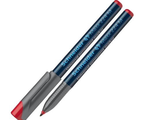 Permanentne marker SCHNEIDER Maxx 224 M 1mm punane