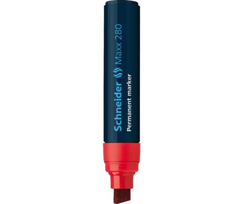 Permanentne marker SCHNEIDER Maxx 280 lõigatud otsaga 4-12mm punane