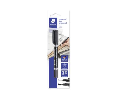 Permanentne marker STAEDTLER DUO 348 kahe otsaga 0,61,5mm must