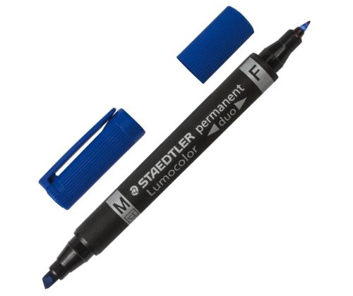 Permanentne marker Staedtler DUO 348 kahe otsaga 0,61,5mm sinine